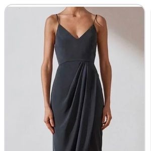 Shona joy tulip gem dress charcoal grey size 6